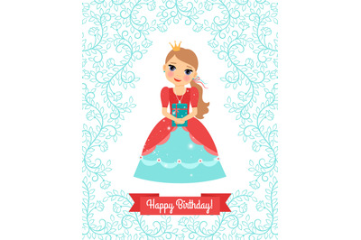 Little Princess happy birthday card