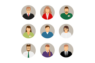 Businesspeople avatars