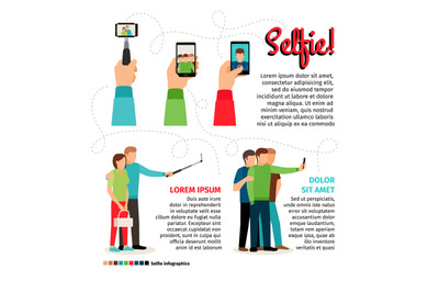 Selfie infographics