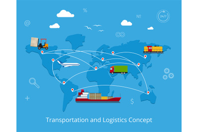 Logistics and transportation concept