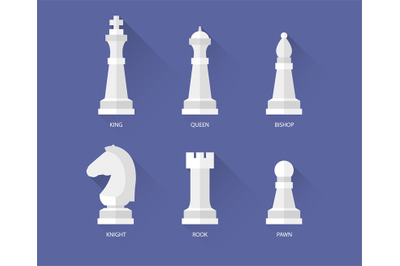 Chess flat icons