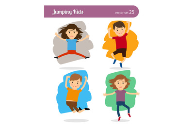 Jumping Kids Characters