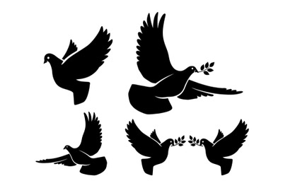 Dove silhouettes