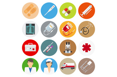 Medical flat icons