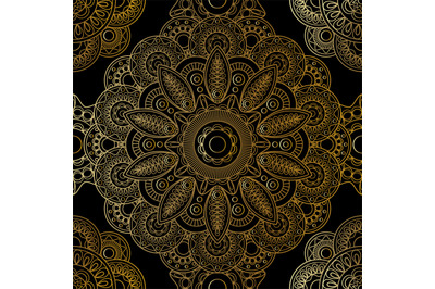 Gold mandala pattern