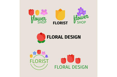 Floral and gardening logos