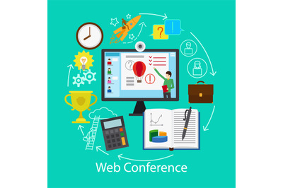 Web Conference Concept