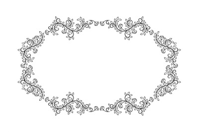 Floral design frame