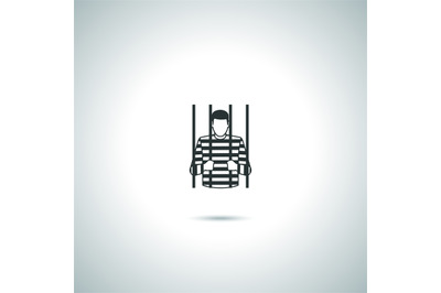 Criminal prisoner icon