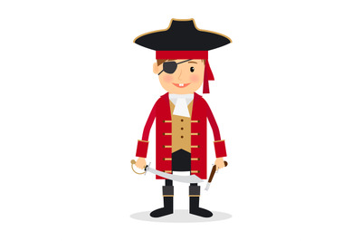 Pirate boy vector