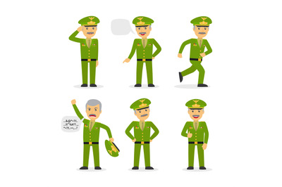 Military general character vector