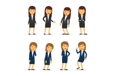 Business woman emotions