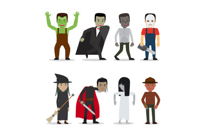 Horror characters vector