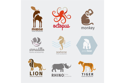 Animals vector logos