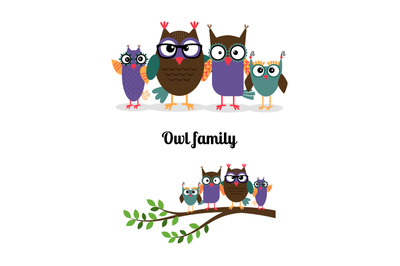 Owl Happy Family