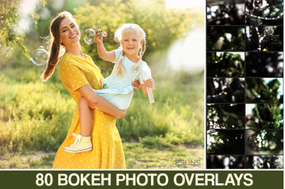 Bokeh photo overlays photoshop, magic overlays