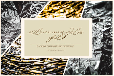 41 Foil Silver and Gold backgrounds textures
