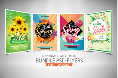 4 Spring Season Flyers Bundle