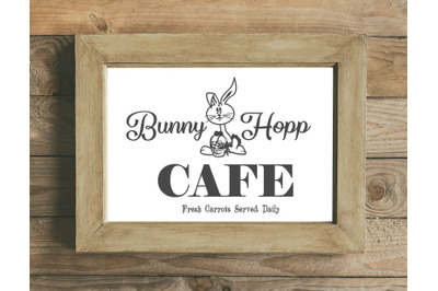 Easter SVG Cut File Bunny Hop Cafe