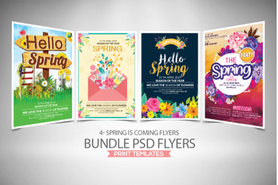 4 Spring Season Flyers Bundle