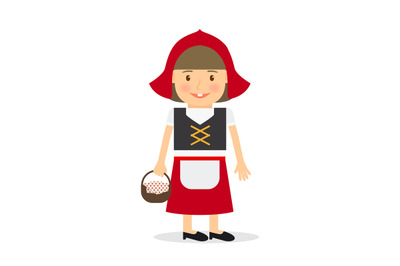 Little red riding hood vector