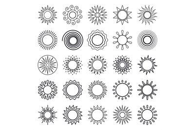 Sun line symbols