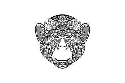 Zentagle monkey head