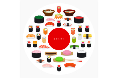 Japanese food sushi poster