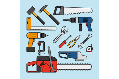 Working tools icons