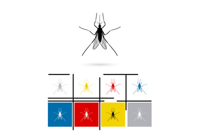 Mosquito icon vector