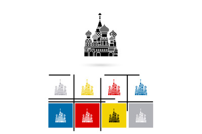 St Basil Cathedral icon vector