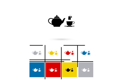 Tea icon vector