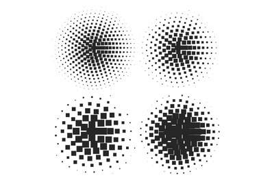 Abstract Halftone Elements