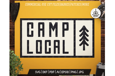 Vintage Camp Local Logo / Retro Typography Badge