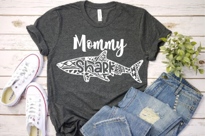 Mommy Shark Tattoo SVG Doo Doo Doo  Baby Family Birthday 1319s