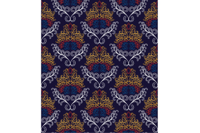 Damask seamless vector pattern