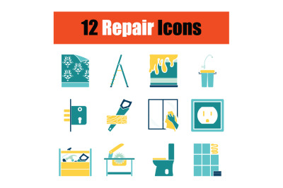 Set of repair icons