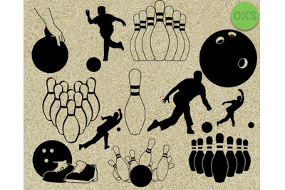 bowling svg, svg files, vector, clipart, cricut, download