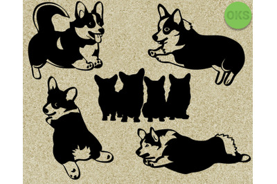 corgi svg, svg files, vector, clipart, cricut, download