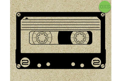 cassette tape svg, svg files, vector, clipart, cricut, download