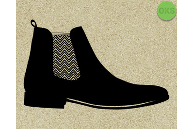 chelsea boots svg, svg files, vector, clipart, cricut, download