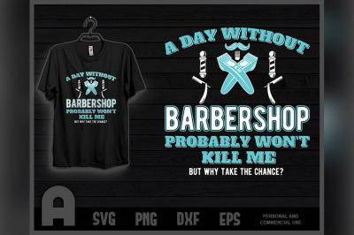 Funny Barbershop Quarter T-Shirt -Music Singing PicksPlace T-Shirt Des