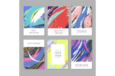 Retro abstract backgrounds with texture in minimalism style for holida