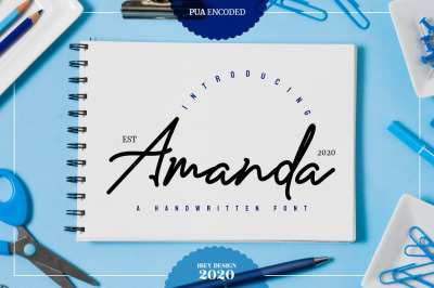 Amanda - Handwritten Script Font