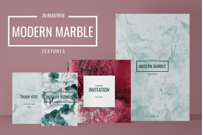Modern marble digital paper wedding invitation rose marble