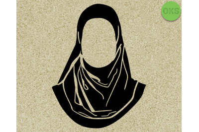 hijab svg, svg files, vector, clipart, cricut, download