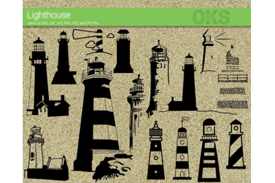 lighthouse svg, svg files, vector, clipart, cricut, download