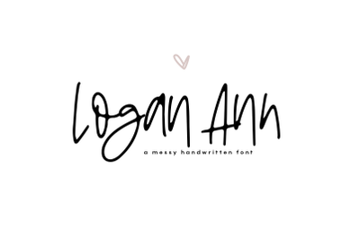 Logan Ann - A Handwritten Font