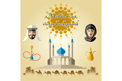 Arab vector background