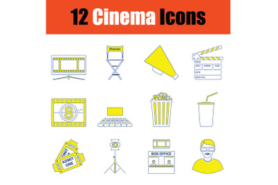 Cinema icon set